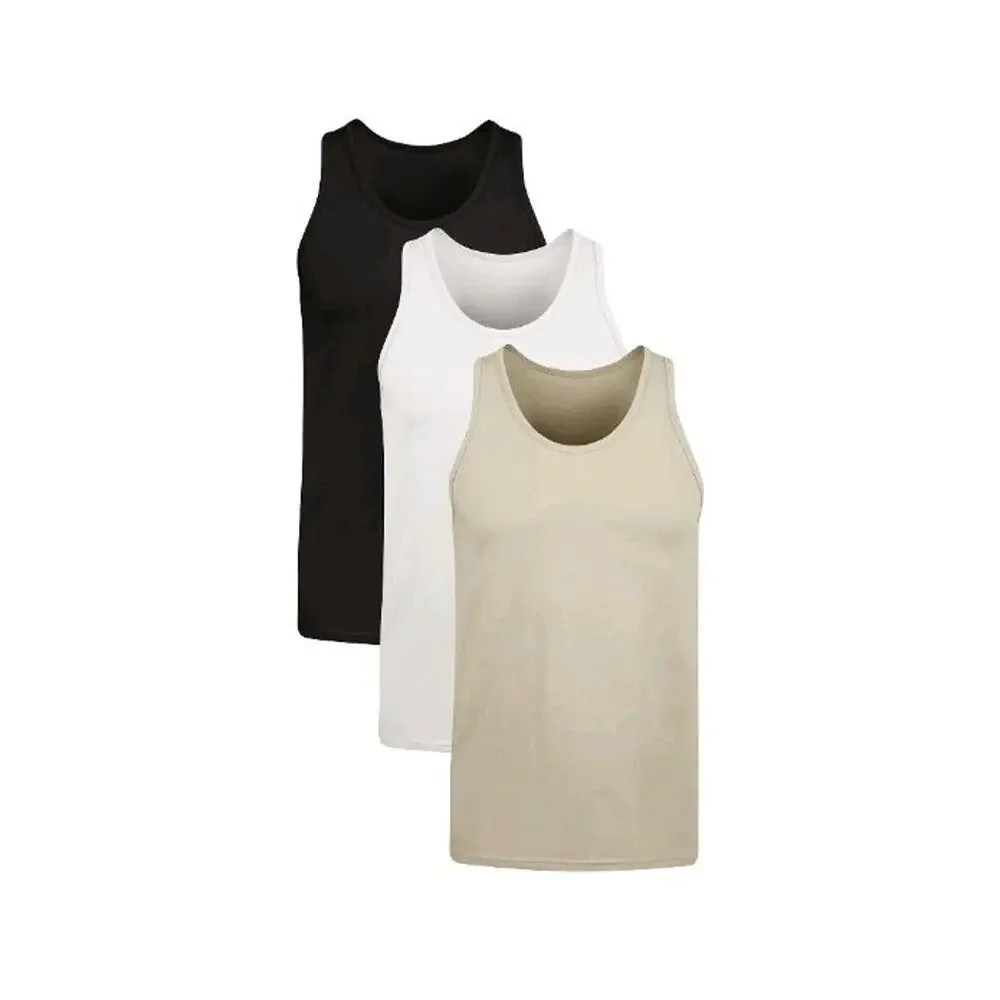 Hanes Originals Men's Size 3XL Moisture-Wicking Stretch Cool Tank Top 3‎ Pack